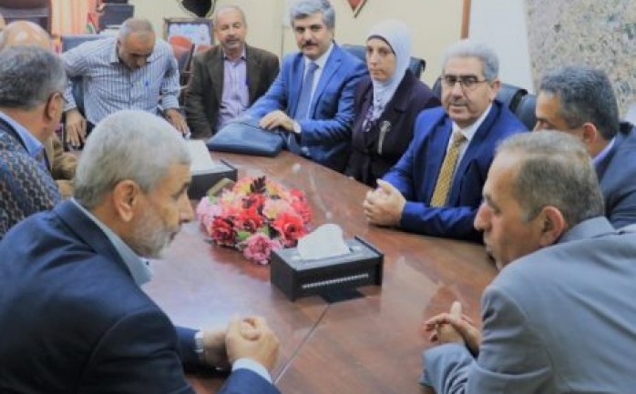 اجتماع في وزارة الحكم المحلي في غزة